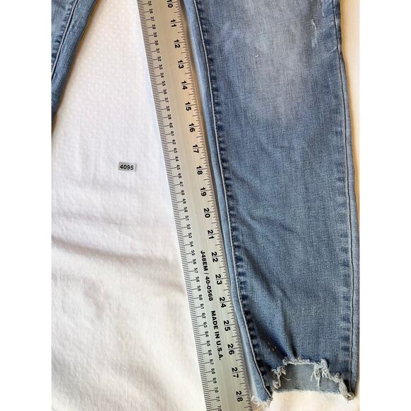Aeropostale Women Jeggings size 10 Regular Blue High Waisted Stretch Boot Cut - Picture 6 of 12